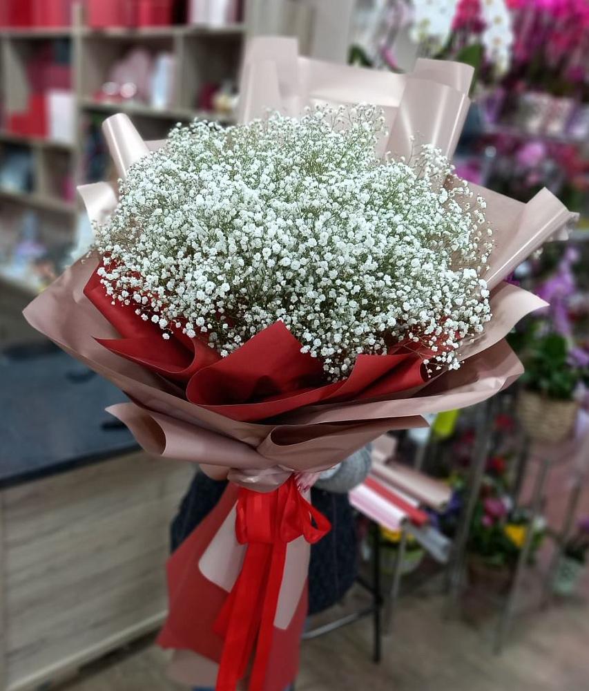 Букет Белые хлопья в Косяково Букет цветов из: Гипсофила в Косяково