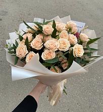 Букет Кремовые розы Латте в Косяково
