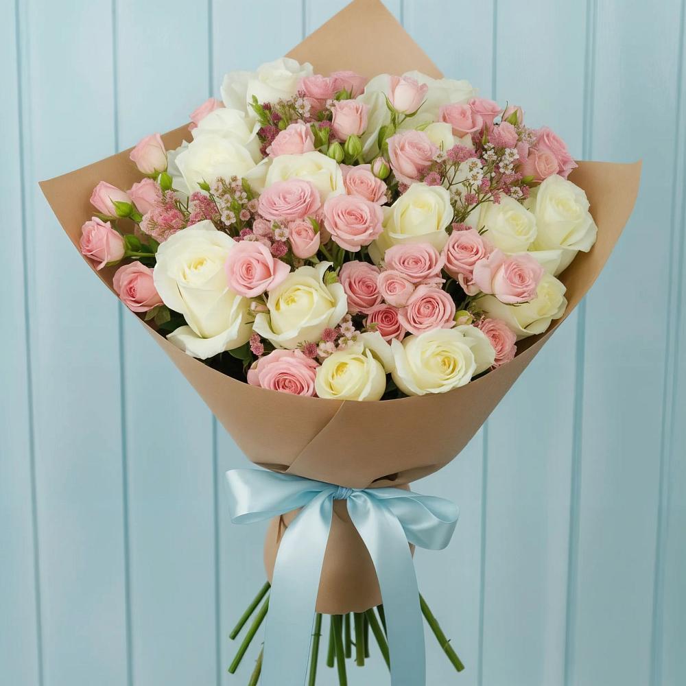 Букет цветов из: Розы в Косяково