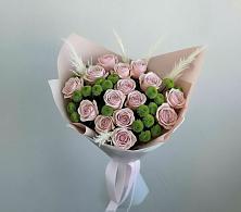 Букет цветов из:  Розы и Хризантемы в Косяково