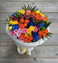 Букет цветов из:  Розы и Хризантемы в Косяково