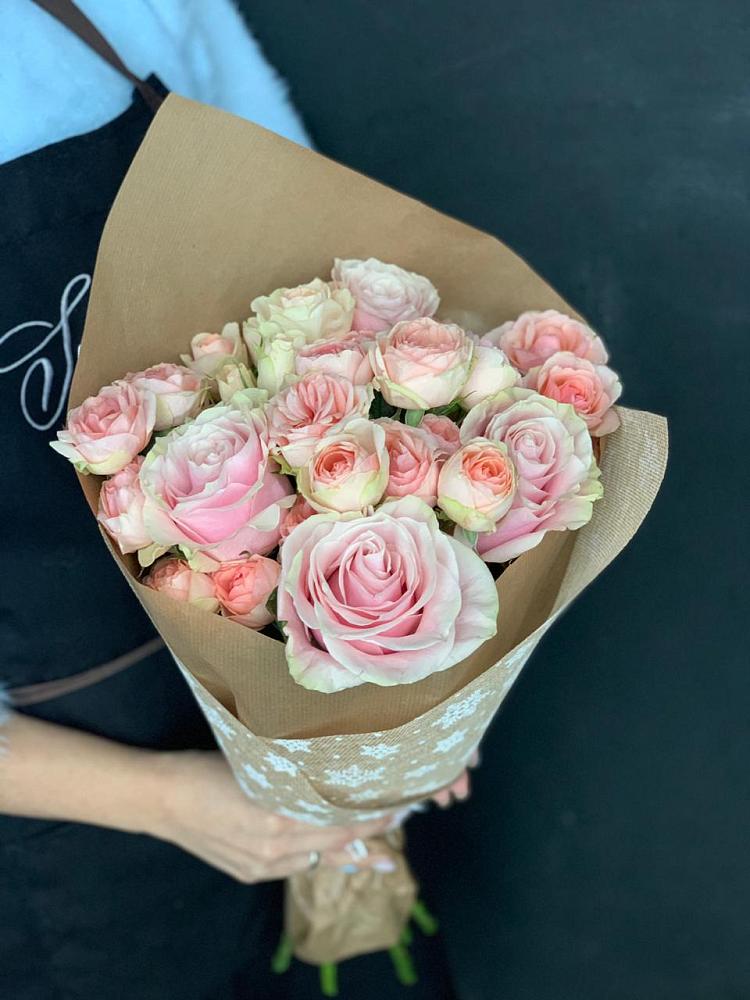 Букет цветов из: Хризантемы и Розы в Косяково