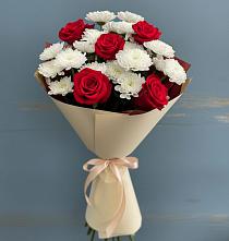 Букет цветов из:  Розы и Хризантемы #REPLACE_PRED# Косяково