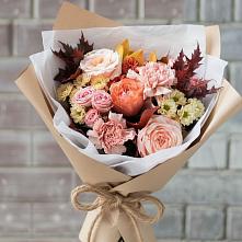Букет цветов из:  Гвоздики, Хризантемы и Розы в Косяково