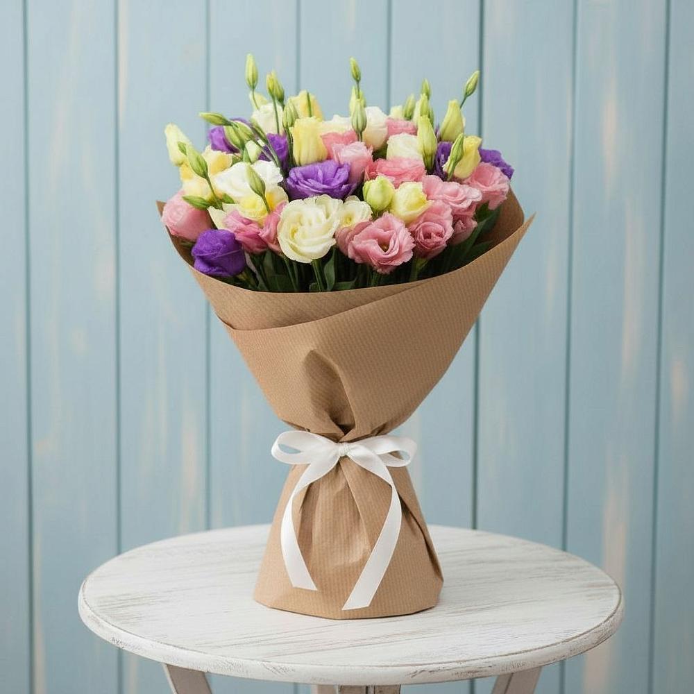 Букет цветов из: Лизиантусы в Косяково