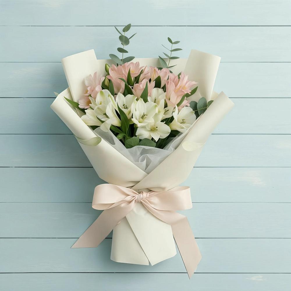 Букет цветов из: Альстромерии в Косяково