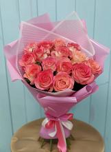 Букет 15 Розовых роз Равель #REPLACE_PRED# Косяково