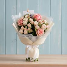 Букет цветов из:  Розы в Косяково
