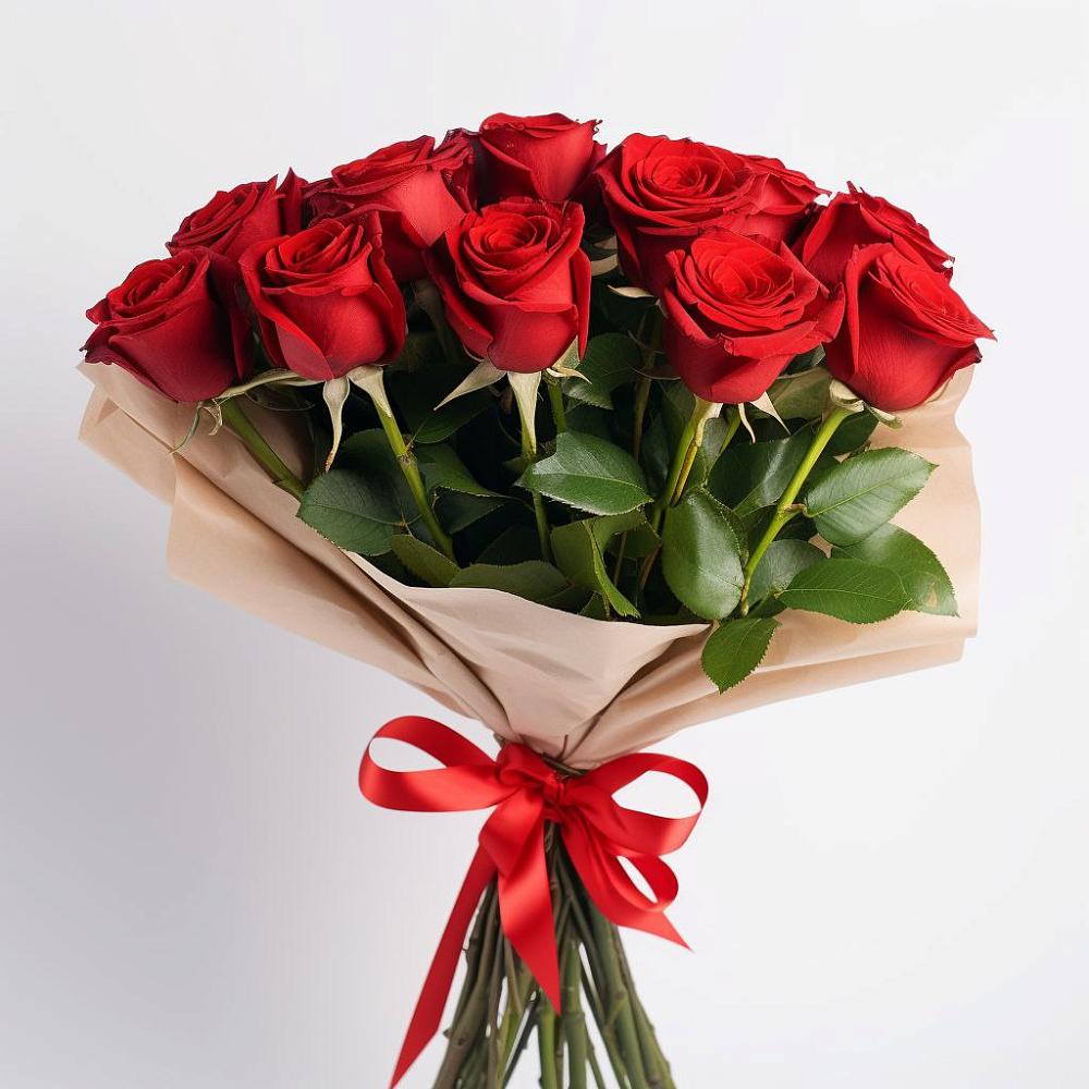 Букет 11 Красных роз Эдлесс Лав в Косяково