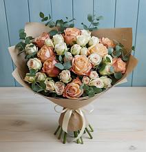 Букет цветов из:  Альстромерии и Розы #REPLACE_PRED# Косяково