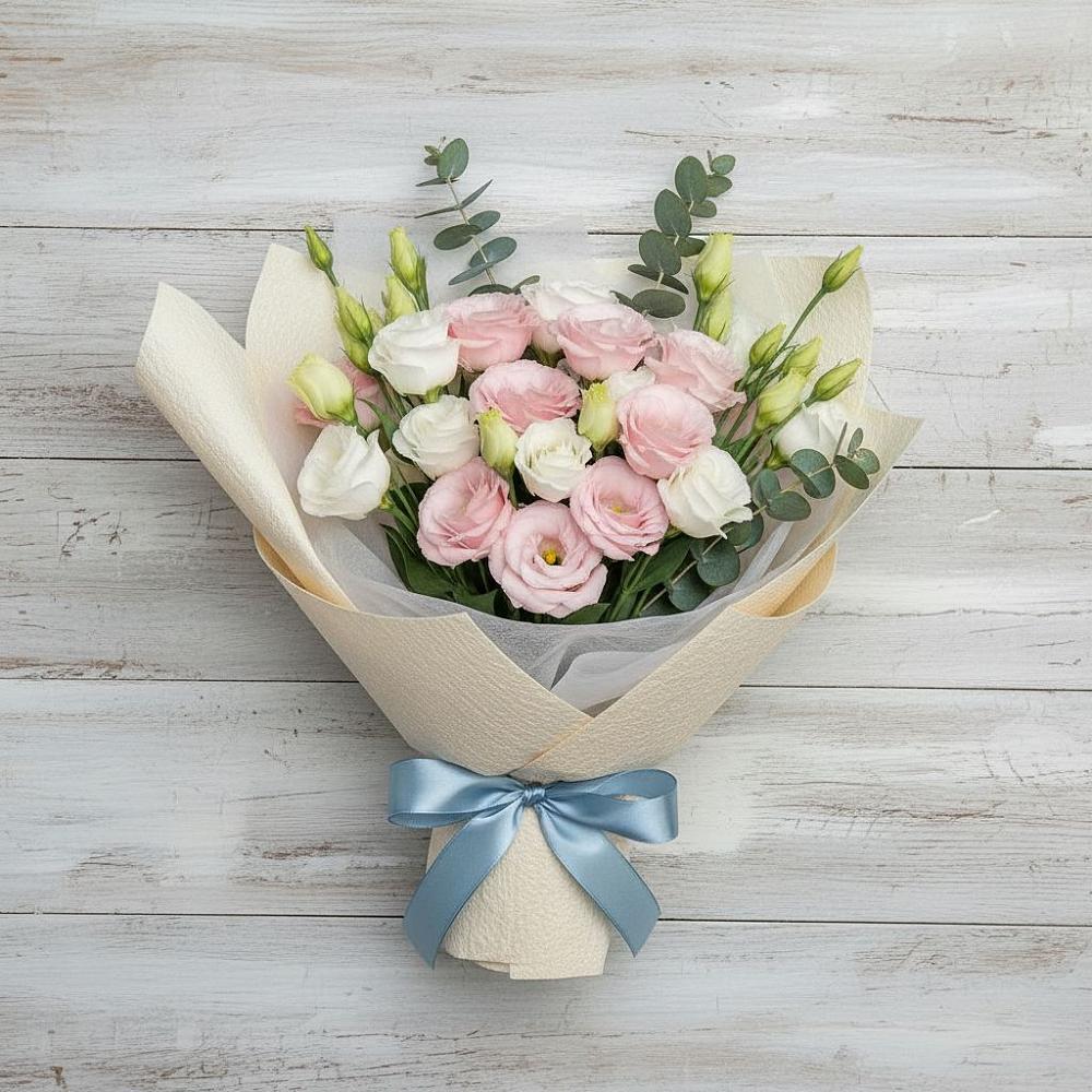 Букет цветов из: Лизиантусы в Косяково